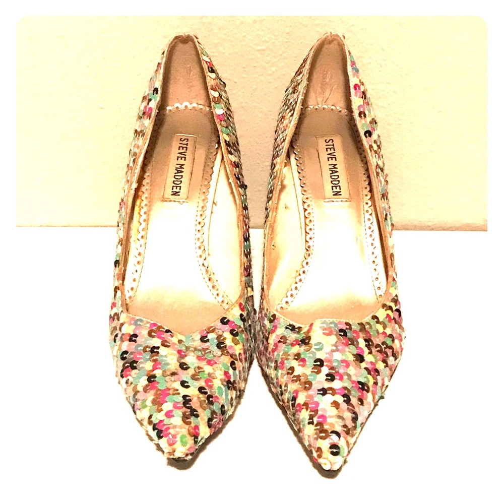 Steve Madden sequin heels